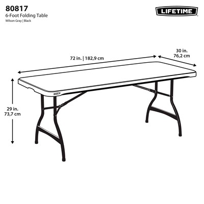 Lifetime 6-Foot Nesting Table Commercial - (80817)